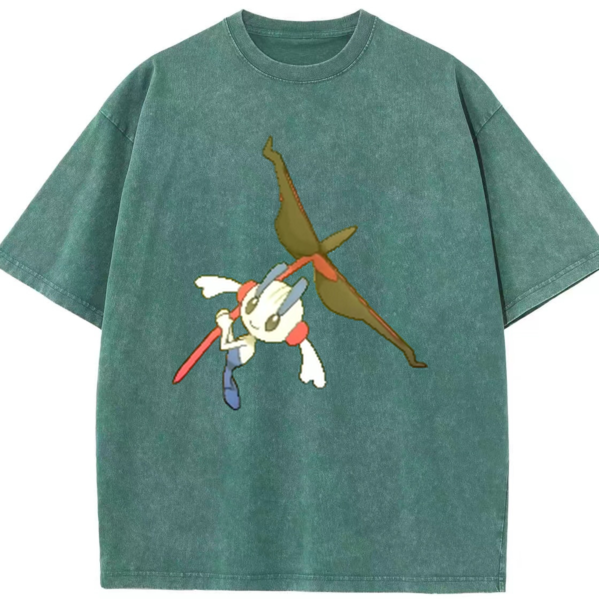 （画像用） ポケットモンスター Pokémon 綿100% ヴィンテージ風 半袖Tシャツ（フロントプリント）